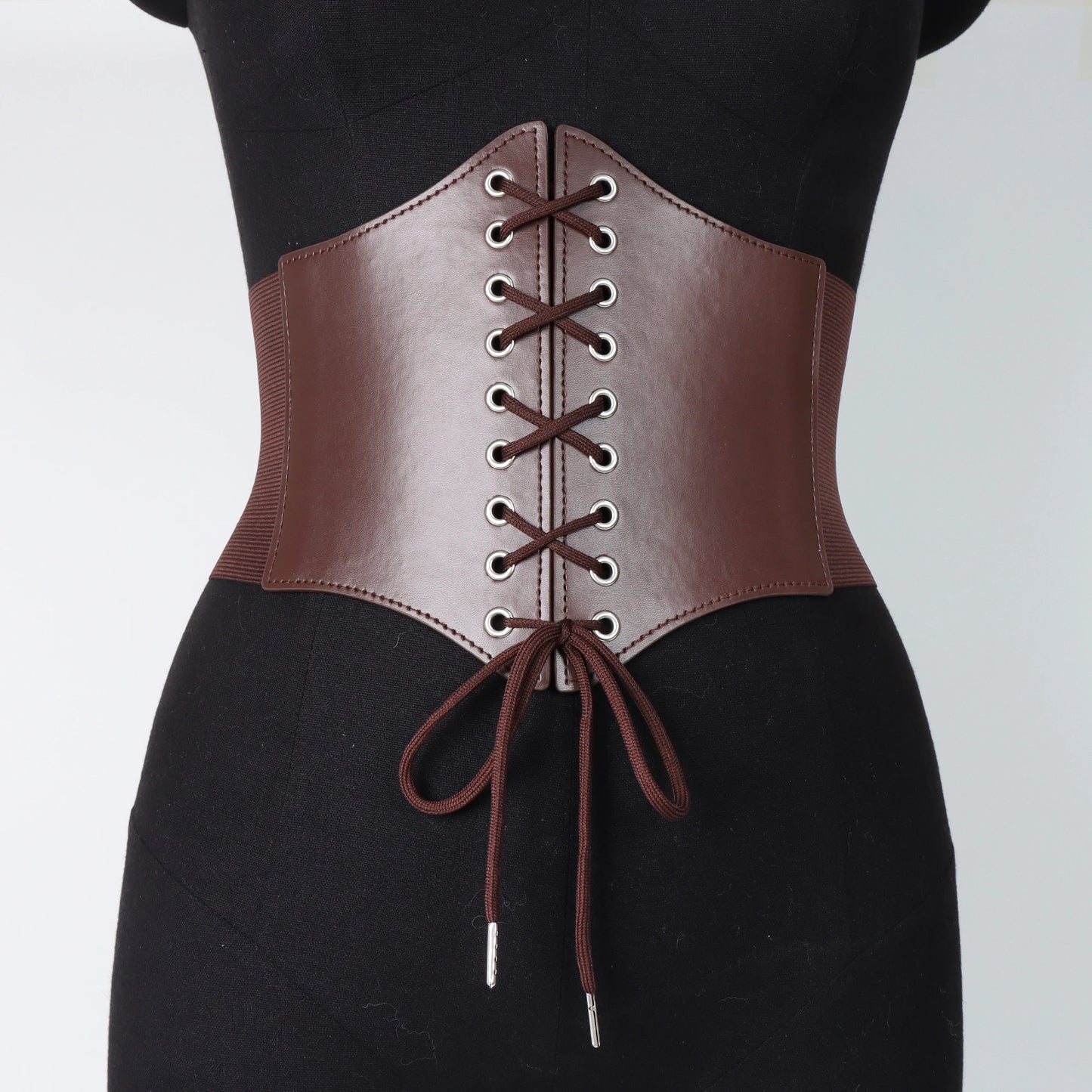 Medieval Wide Leather Armor Belt - Steampunk Waist Costume Accessory for Men & Women, Viking Knight Antique Waistband for LARP & Cosplay