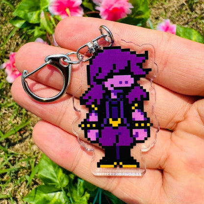 Deltarune Kris, Susie & Ralsei Keychain - Game Character Pendant, Cosplay Accessory & Anime Fan Gift