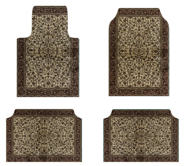 Bohemian Universal Floor Mat Set - American Retro Anti-Slip Soft Rugs for Car, Bedroom and Home