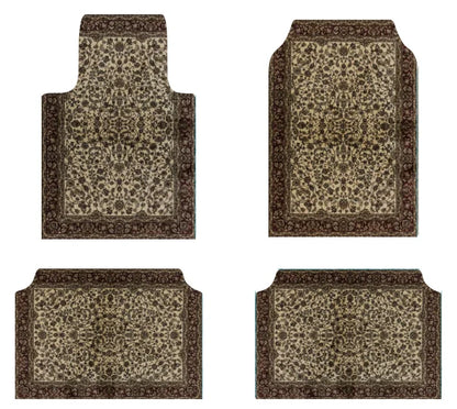 Bohemian Universal Floor Mat Set - American Retro Anti-Slip Soft Rugs for Car, Bedroom and Home