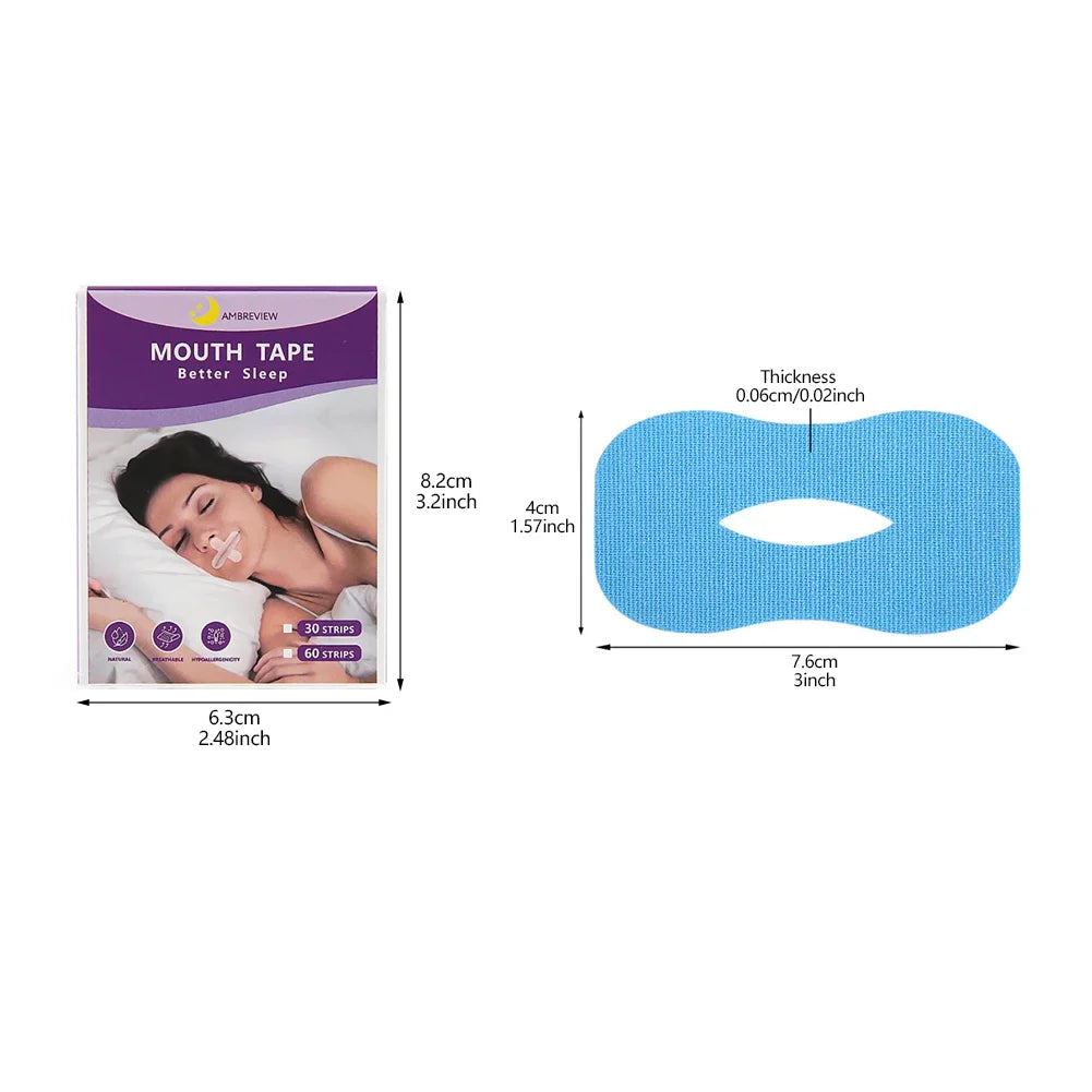 10/30Pcs Anti-Snoring Stickers – Breathing Improvement Patch for Children & Adults, Mouth Correction Orthosis Tape for Better Sleep