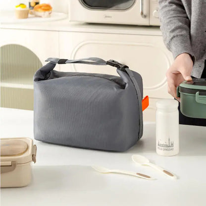 Insulated Lunch Pack Bento Bag — Aluminium Foil Portable Ice Bag for Picnic, Dinner & Food Storage Handbag
