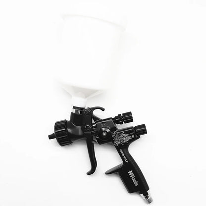 HVLP Spray Gun with Adapter & Mix Tank — 1.3mm & 1.7mm Nozzles for Car Painting, Water-Based Air Spray Gun