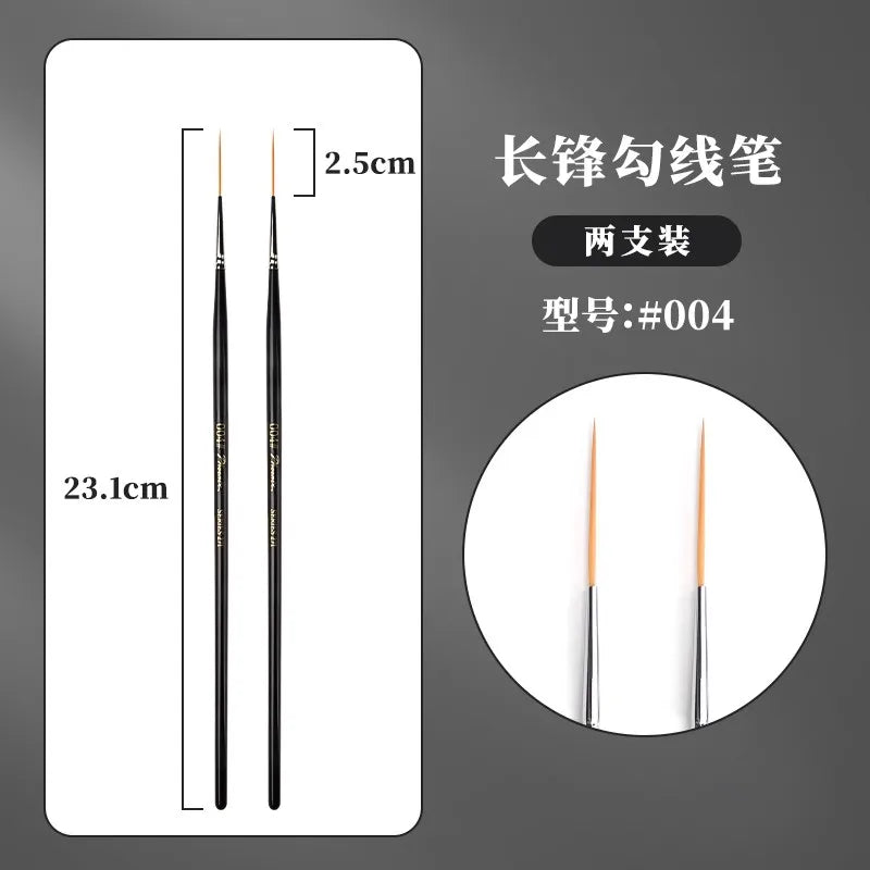 1/2/3/5PCS Rigger Artist Paint Brushes – Extra Long Fine Point Liner Brushes for Scale Models, Nail Art, Acrylic, Oil & Watercolor