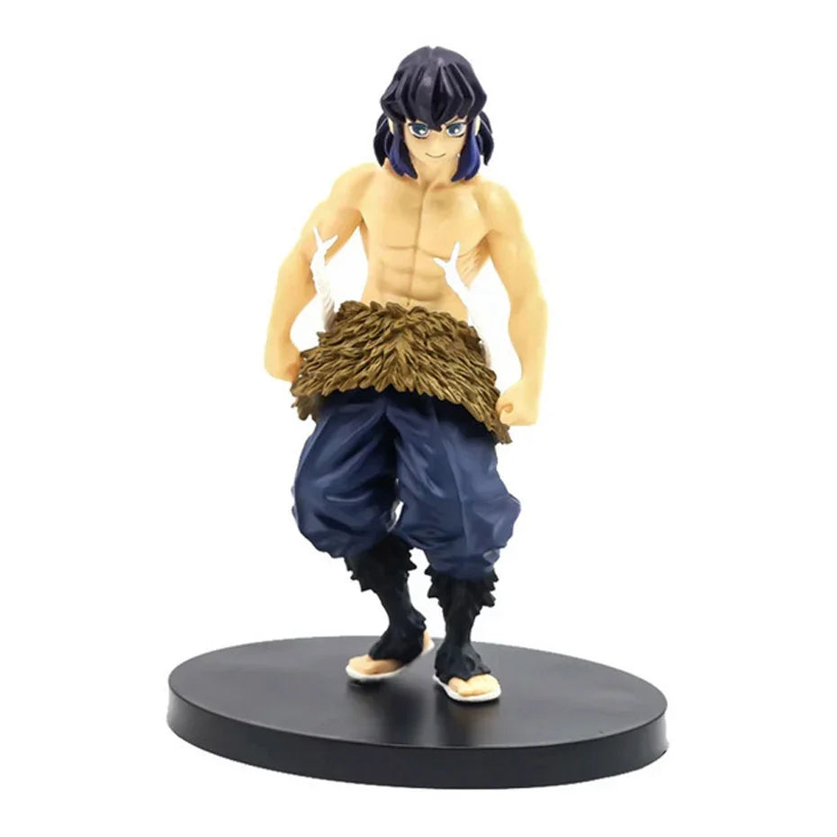 Anime Demon Slayer Kimetsu No Yaiba Action Figures – Tanjirou, Nezuko, Zenitsu & Inosuke PVC Model Toys