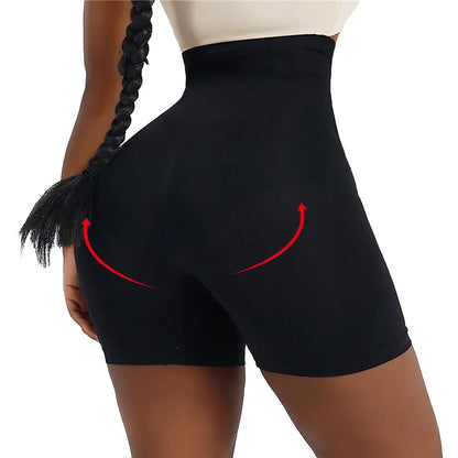 Women's Shapewear Tummy Control Shorts – High-Waisted Body Shaper Fajas with Hook Butt Lifter Slimming Underwear