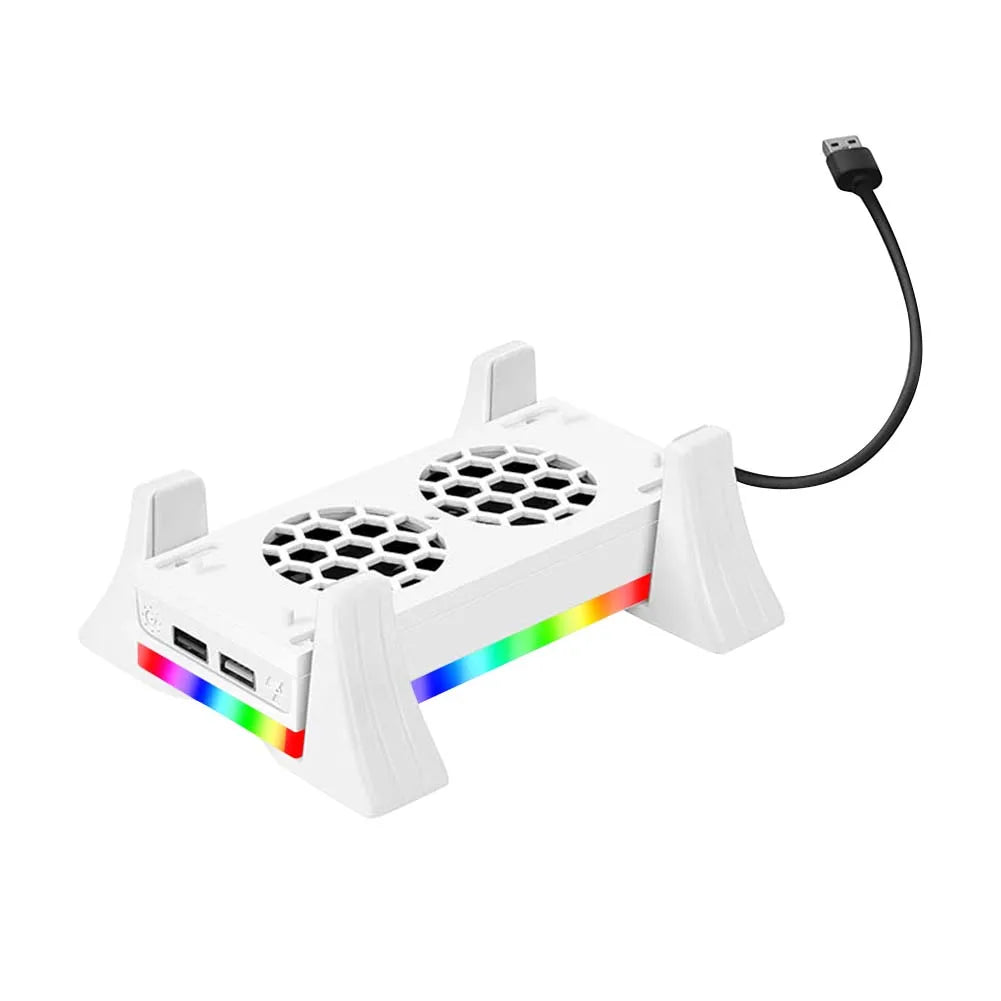 Xbox Series S Console Cooling Fan Holder — 3-Gear Adjustable Cooling System with Color Lights