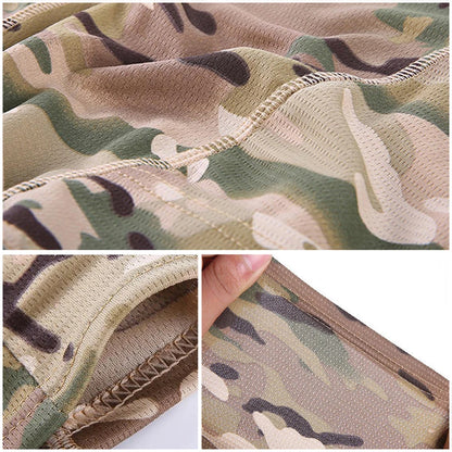 Camouflage Balaclava Hat – Full Face Mask for Cycling, Hunting, Hiking, Skiing – Motorcycle Helmet Inner Cap