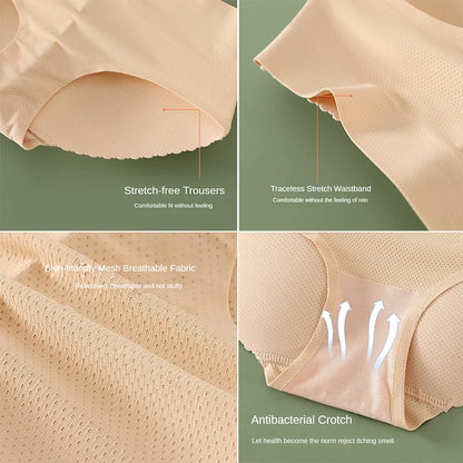 Women’s Low Waist Mesh Tummy Control Panty – Slimming Padded Seamless Underwear, Fake Buttock Body Shaper & Hip Enhancer