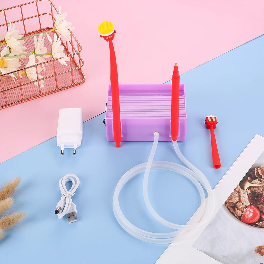 DIY Electric Diamond Painting Pen Set — Portable USB Vacuum Suction Kit