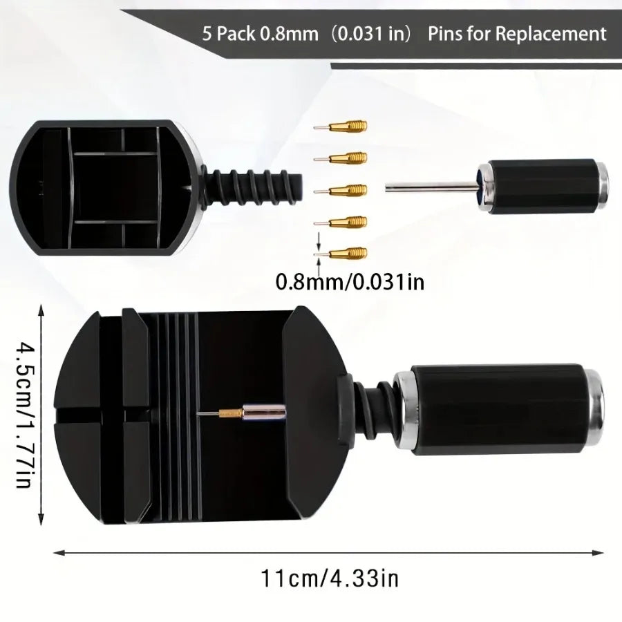 Watch Link Removal Tool Kit - Watch Band Pin Remover & Strap Adjustment Repair Tool Set