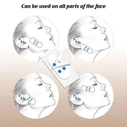 200-Piece Invisible Face Lifting Stickers – Transparent V-Shape Patches for Facial Contouring and Wrinkle Coverage