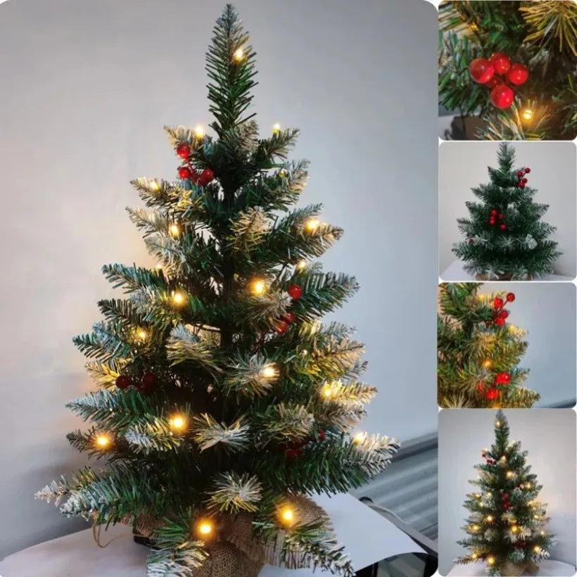 Mini Christmas Tree 45/60cm – PVC Tabletop Decorations for Family Christmas & Holiday Parties