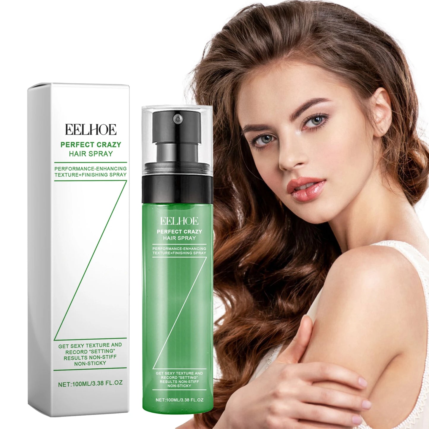 Eelhoe Hair Fluffy Styling Spray - Wash-Free Volumizing Mist for Refreshing, Degreasing & Long-Lasting Hair Style