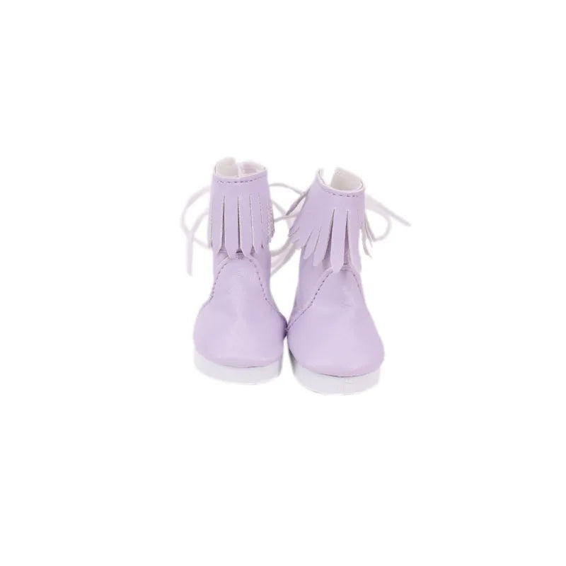 5CM Doll High-Top Boots – PU Shoes for 14.5" American & Paola Reina Dolls, 1/6 BJD Blythe & EXO Doll Accessories