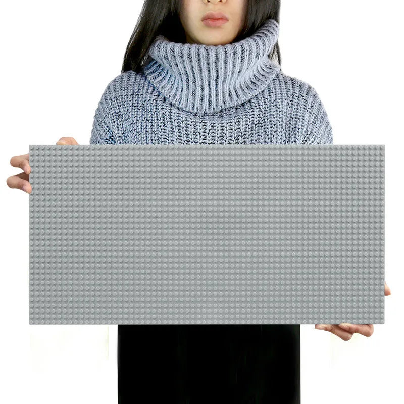 32×64 Hole Building Block Base Plate - Classic DIY Assembly Board Compatible with Brand Building Blocks for Kids