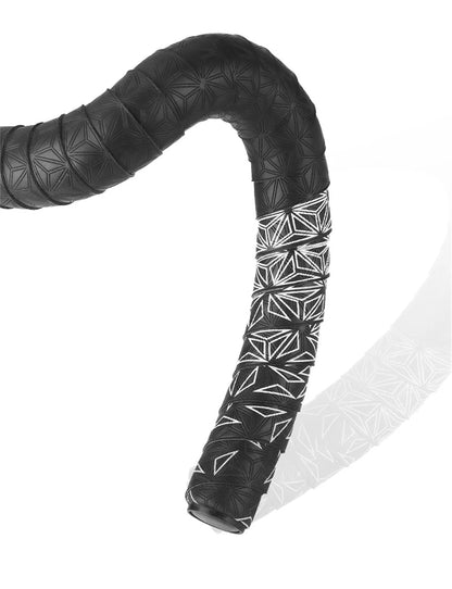 2Pcs PU Bicycle Handlebar Tape - Anti-Slip Shock-Absorbing Road Bike Grip Tape with Bar End Plugs