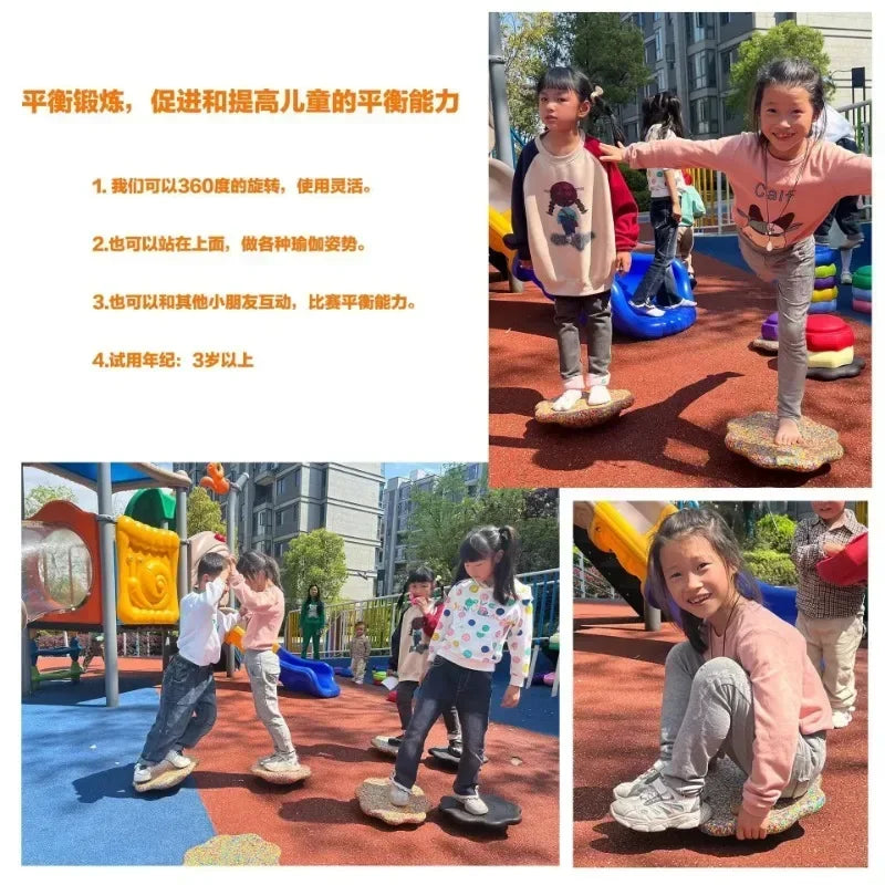 Outdoor Crossing Stone Training Equipment - Children's Foot Sense System & Balance Board for Early Education
