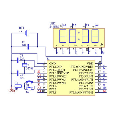LED DIY Electronic Watch Kit - Digital Tube Clock Soldering & Assembly Project Kit