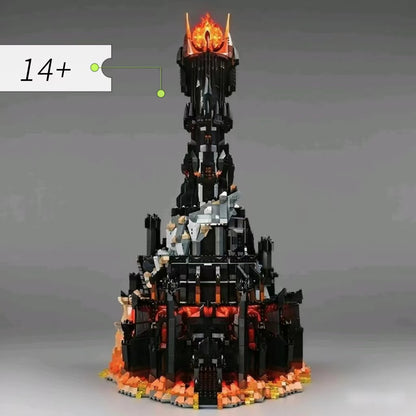 5471pcs Black Tower Dark Building Blocks Set – Large MOC Model Bricks Kit Toy Gift for Boys & Adults