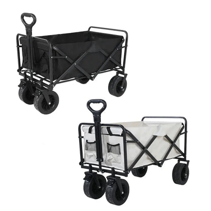 Heavy Duty Collapsible Folding Beach Wagon – Large-Capacity Portable Utility Cart for Garden & Camping