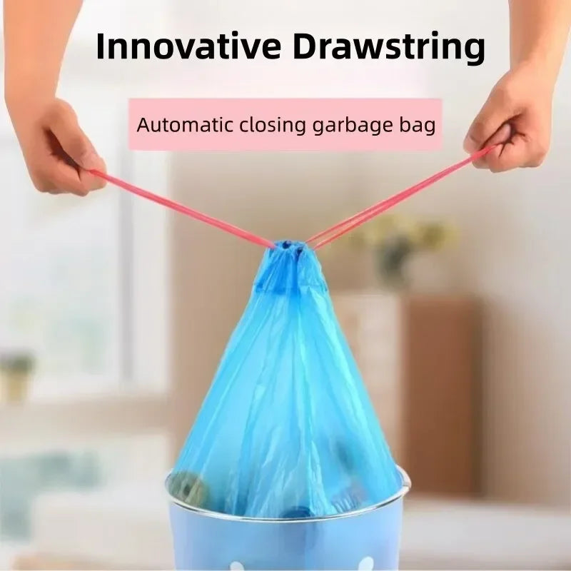 30/300PCS Portable Garbage Bags – Thickened Disposable Trash Bags for Household & Kitchen Use
