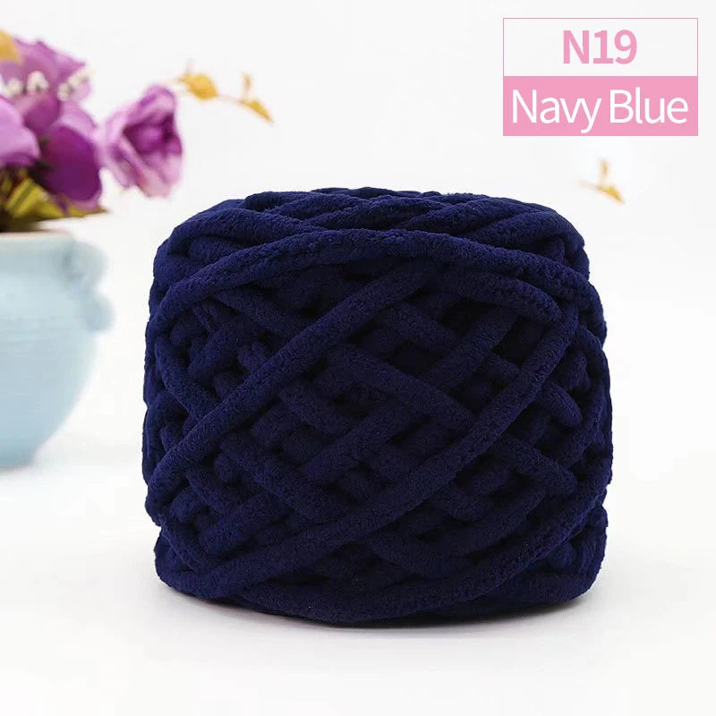 QJH Chunky Blanket Yarn – Luxury Thick Polyester Jumbo Knitting & Crochet Yarn for Blankets & Pillows, 100g Ball