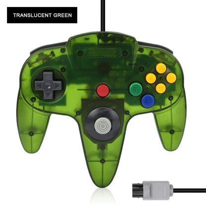 Wired Transparent N64 Gamepad Controller – Joystick for Nintendo 64 Console Accessories