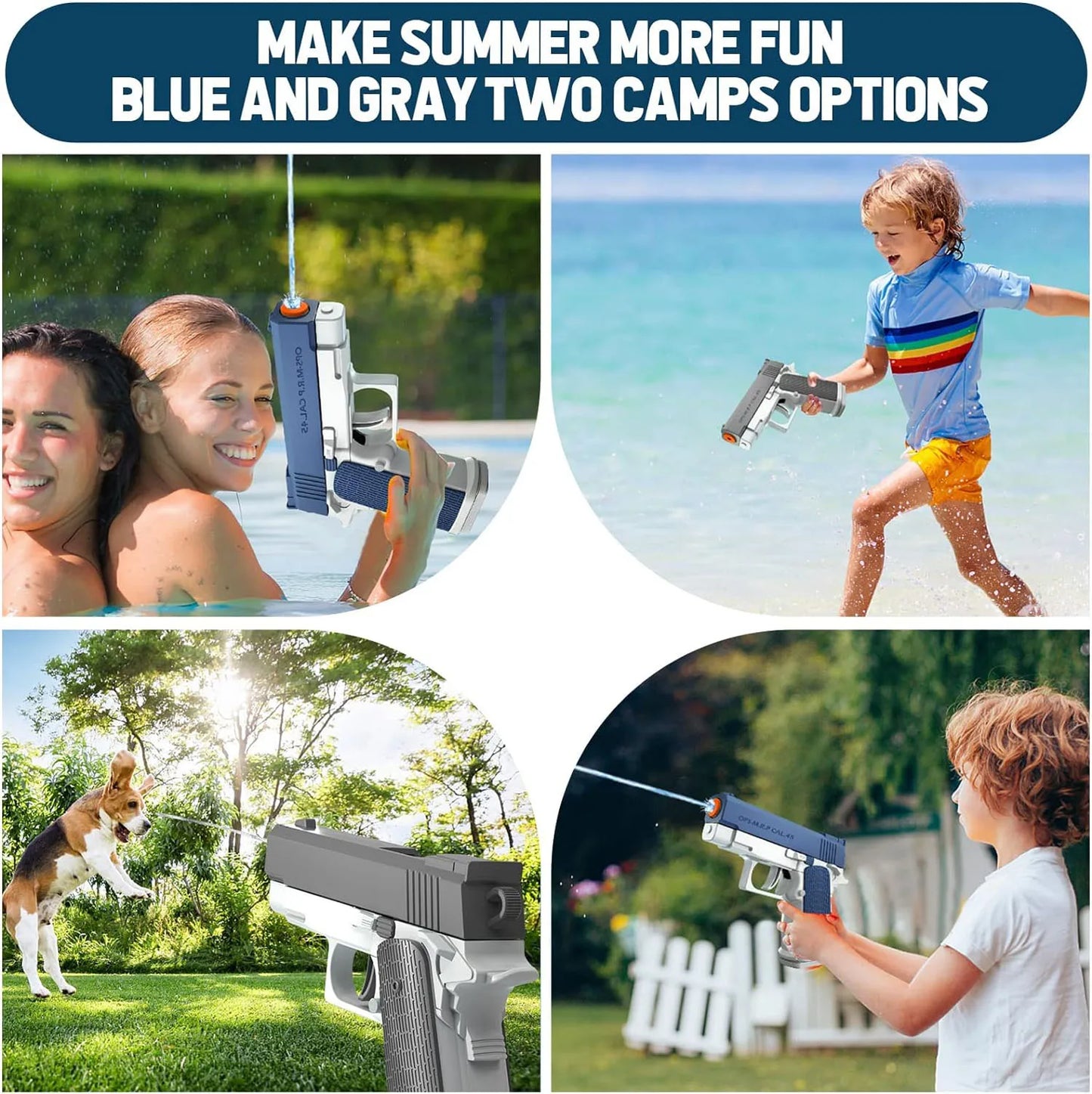 High-Pressure Non-Electric Summer Water Gun – Full Automatic Pistol for Kids, Boys, Girls & Adults