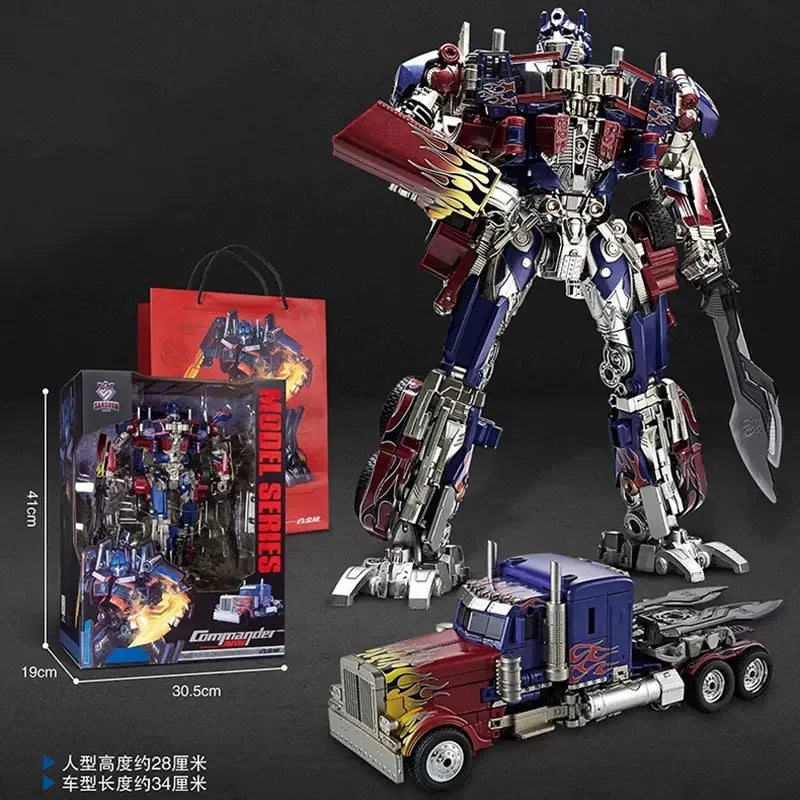 30CM Transforming Robot Toy – Optimus Prime, Bumblebee & Megatron Alloy Action Figures for Kids