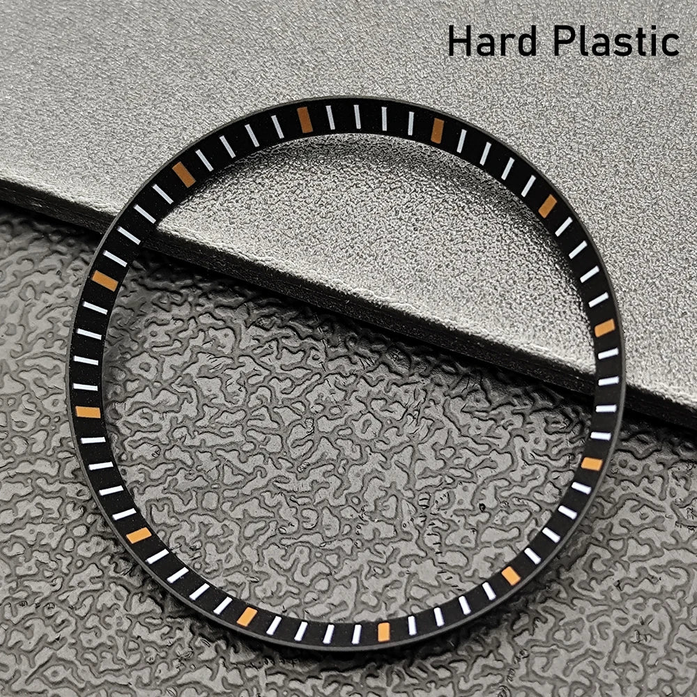 Silver Mod Copper Chapter Ring for NH35 Watch Case - Polished Inner Ring Replacement, 30.3 × 27.3mm Watch Accessory