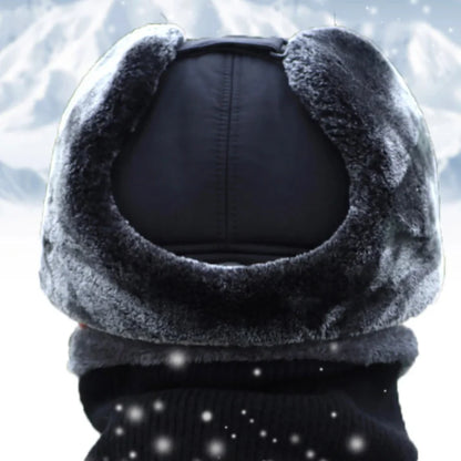 Thick Winter Warm Hat for Men and Women - Faux Fur Bomber Hat with Ear Flaps - Soft Thermal Cap for Outdoor Fishing and Skiing