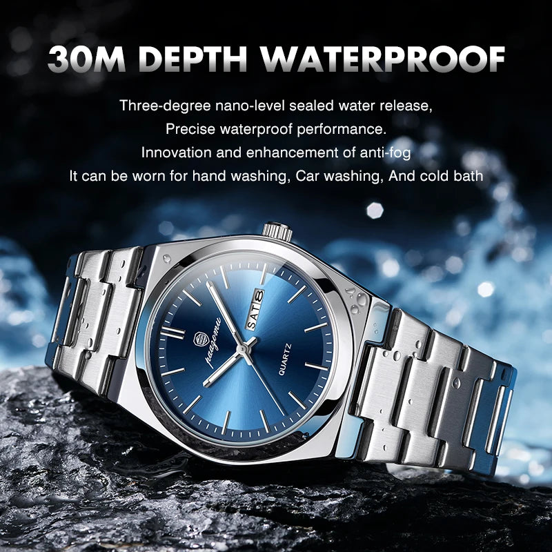 PAAZOMU Ultra Thin Minimalist Quartz Watch – Waterproof Luminous Wristwatch for Men & Women, Comfortable Everyday Style