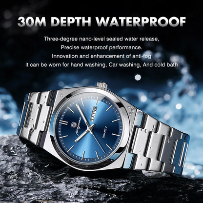 PAAZOMU Ultra Thin Minimalist Quartz Watch – Waterproof Luminous Wristwatch for Men & Women, Comfortable Everyday Style