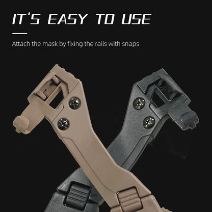 BOOIU Tactical Half-Face Folding Mask - Adjustable Nylon Protective Mask for Airsoft, Paintball, Hunting, and Wargame Gear