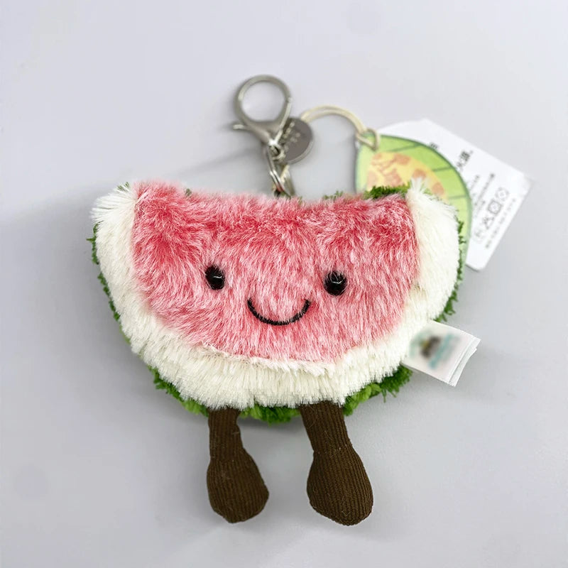 Cute Golf Ball Plush Keychain - Grape Jellyfish Hippo Elephant Bag Charm Mini Plush Toy Collection
