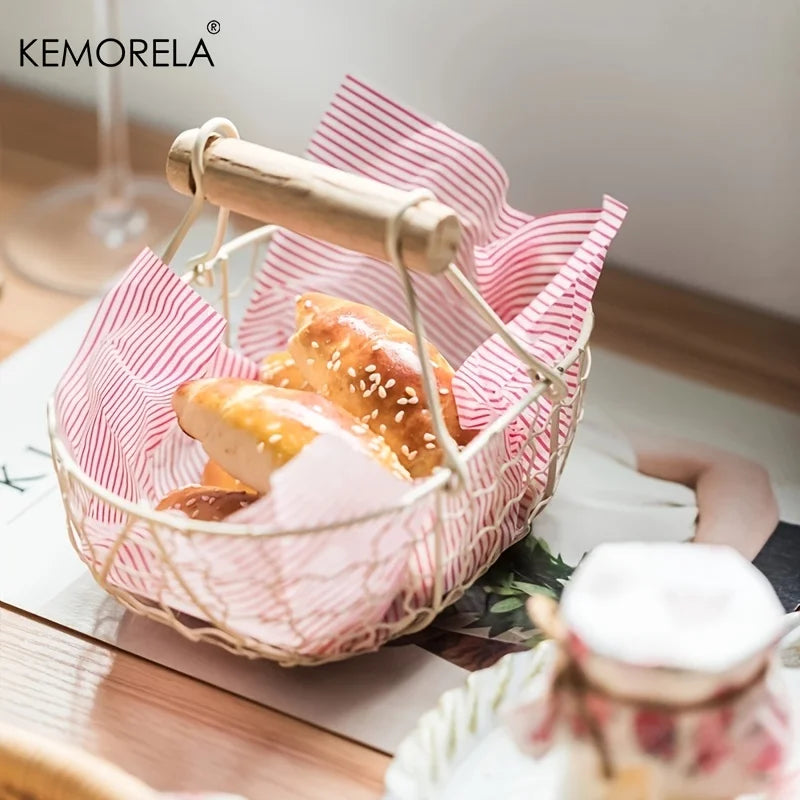 Wax Paper Food Wrappers 50Pcs/Lot | Food Grade Grease Paper for Bread, Sandwich, Burger | Oilpaper Baking Tool by KEMORELA