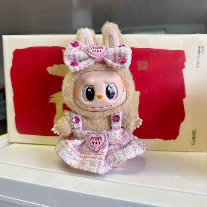 17cm Mini Plush Doll Clothes — Kpop EXO Labubu Idol Outfit Accessories Gift