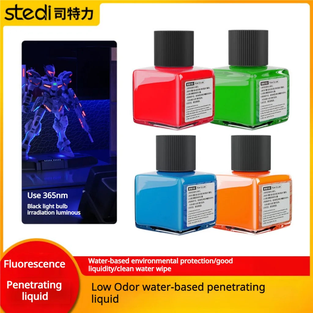 Stedi MP-20~27 Fluorescent Panel Liner Paint – 40g Water-Based Ink for Gundam GK Model Coloring & DIY Hobby Tools