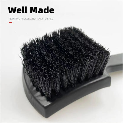 Car Tire Rim Brush | Wheel Hub Cleaning Tool | Black Tire Auto Washing Accessory for Wheels Detailing