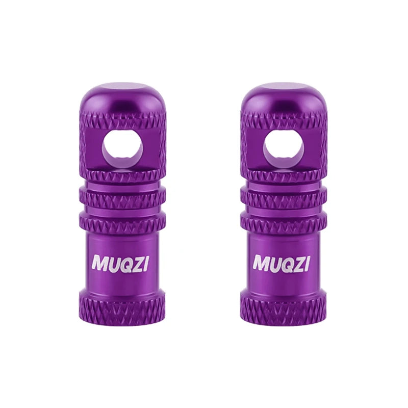 MUQZI 2/4PCS Presta Valve Caps with Core Remover — MTB Tubeless Tire Valve Stem Accessories