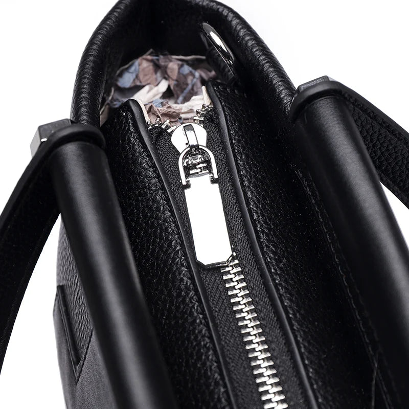 Luxury Cowhide Women’s Tote Bag – High-Quality Genuine Leather Shoulder and Crossbody Handbag, Fashionable Sac A Main