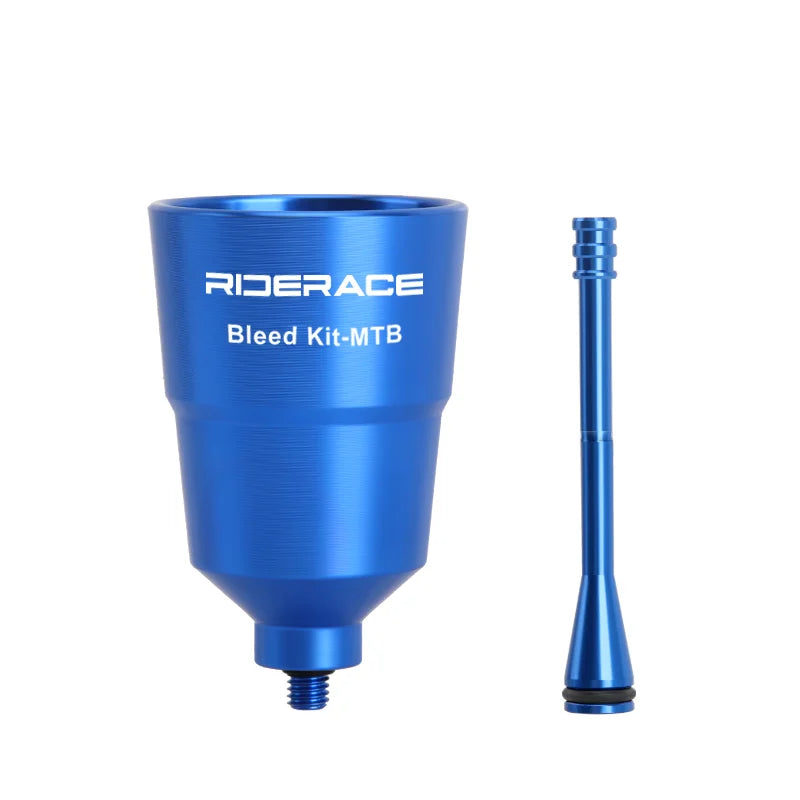 RIDERACE Bicycle Hydraulic Brake Bleed Kit – Oil Funnel & Adapter for Shimano MTB & Road Disc Brakes