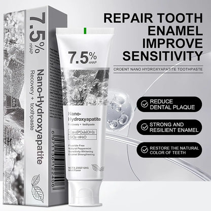 7.5% Hydroxyapatite Toothpaste – Gentle & Effective Enamel Protection for Sensitive Teeth, Fresh and Safe Formula