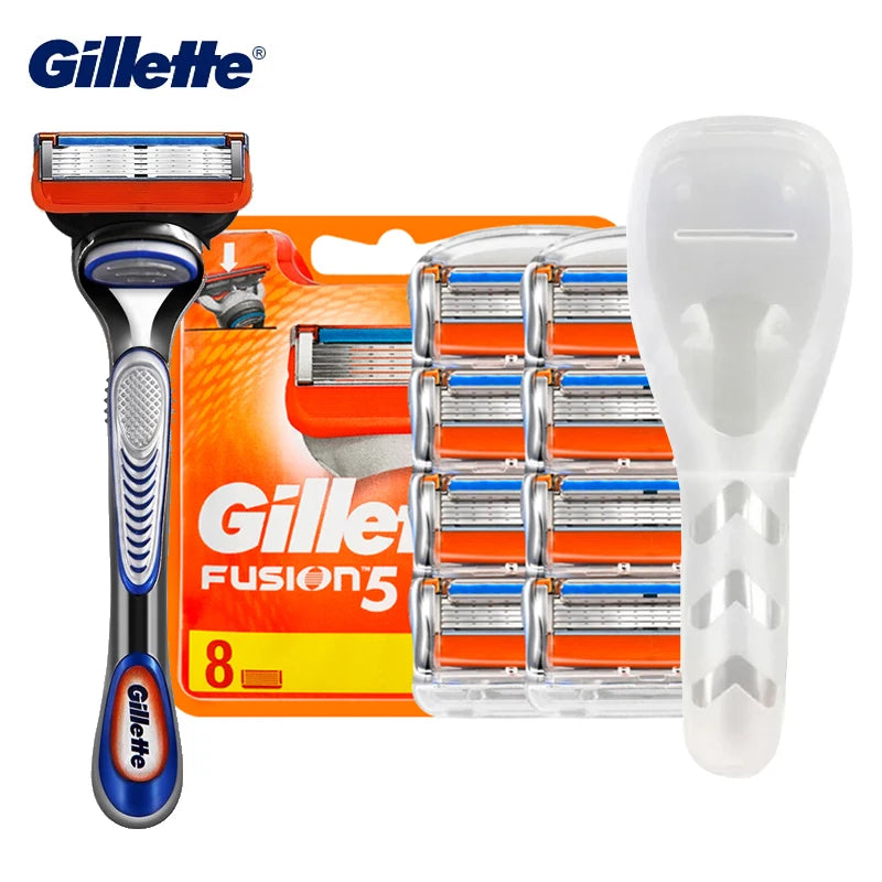 Gillette Fusion 5 Razor Blade Refills - 5-Layer Manual Shaving Head for Men's Face Care and Beard Removal