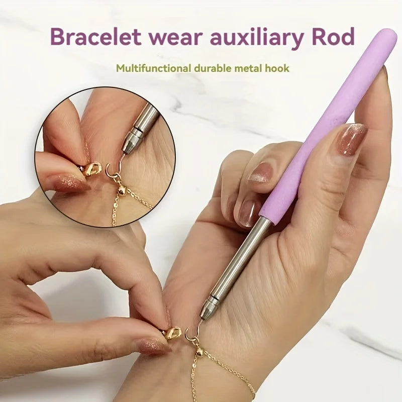 Jewelry Helper Bracelet Tool – Fastening & Unfastening Aid for Clasps, Hooks, Zippers, and Crafts