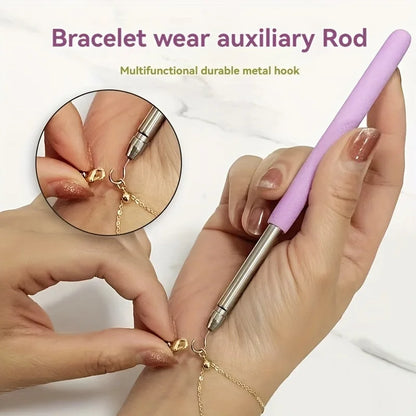 Jewelry Helper Bracelet Tool – Fastening & Unfastening Aid for Clasps, Hooks, Zippers, and Crafts