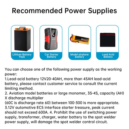 12V Spot Welder for 18650 Lithium Batteries – Portable PCB Circuit Board Soldering Machine DIY Kit