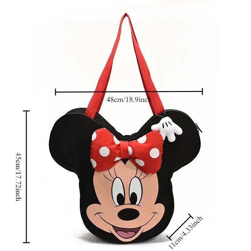Disney Women’s Cartoon Canvas Shopping Bag – Large Capacity Fashion Shoulder Handbag Tote for Everyday Use for Women