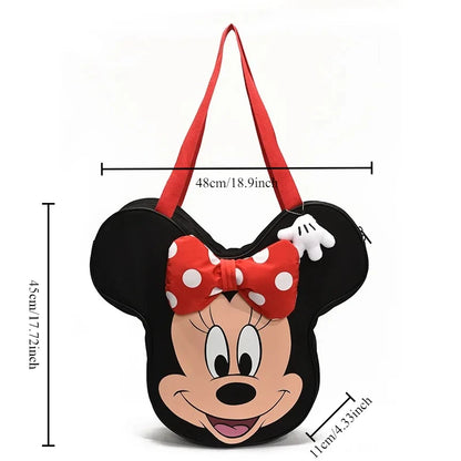 Disney Women’s Cartoon Canvas Shopping Bag – Large Capacity Fashion Shoulder Handbag Tote for Everyday Use for Women